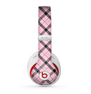 The Pink & Black Plaid Skin for the Beats by Dre Studio (2013+ Version) Headphones