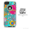 The Pink & Blue Abstract Life Cells Skin For The iPhone 4-4s or 5-5s Otterbox Commuter Case