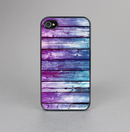The Pink & Blue Dyed Wood Skin-Sert for the Apple iPhone 4-4s Skin-Sert Case
