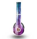 The Pink & Blue Dyed Wood Skin for the Beats by Dre Original Solo-Solo HD Headphones