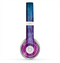 The Pink & Blue Dyed Wood Skin for the Beats by Dre Solo 2 Headphones