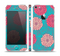 The Pink & Blue Floral Illustration Skin Set for the Apple iPhone 5