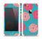 The Pink & Blue Floral Illustration Skin Set for the Apple iPhone 5s