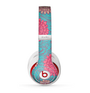 The Pink & Blue Floral Illustration Skin for the Beats by Dre Studio (2013+ Version) Headphones