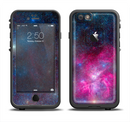 The Pink & Blue Galaxy Apple iPhone 6/6s LifeProof Fre Case Skin Set