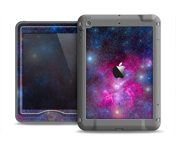 The Pink & Blue Galaxy Apple iPad Air LifeProof Nuud Case Skin Set
