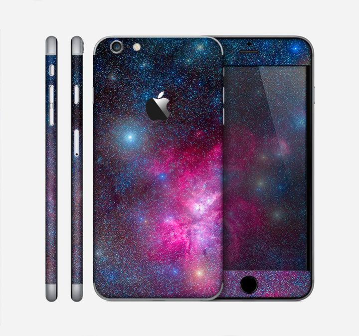 The Pink & Blue Galaxy Skin for the Apple iPhone 6 Plus