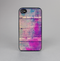 The Pink & Blue Grunge Wood Planks Skin-Sert for the Apple iPhone 4-4s Skin-Sert Case