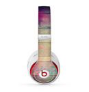 The Pink & Blue Grunge Wood Planks Skin for the Beats by Dre Studio (2013+ Version) Headphones