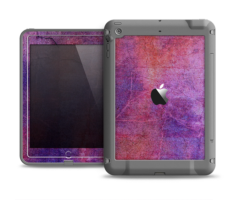 The Pink & Blue Grungy Surface Texture Apple iPad Air LifeProof Fre Case Skin Set