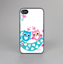 The Pink & Blue Vector Love Birds Skin-Sert for the Apple iPhone 4-4s Skin-Sert Case