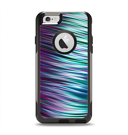 The Pink & Blue Vector Swirly HD Strands Apple iPhone 6 Otterbox Commuter Case Skin Set