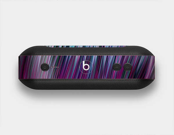 The Pink & Blue Vector Swirly HD Strands Skin Set for the Beats Pill Plus