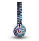 The Pink & Blue Vector Swirly HD Strands Skin for the Beats by Dre Mixr Headphones