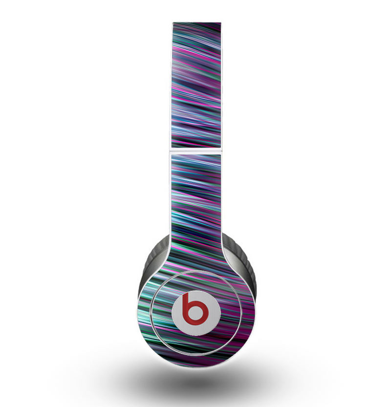 The Pink & Blue Vector Swirly HD Strands Skin for the Beats by Dre Original Solo-Solo HD Headphones