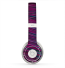 The Pink & Blue Vector Swirly HD Strands Skin for the Beats by Dre Solo 2 Headphones