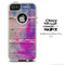 The Pink & Blue Wood Abstract Skin For The iPhone 4-4s or 5-5s Otterbox Commuter Case