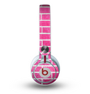 The Pink Brick Wall Skin for the Beats by Dre Mixr Headphones