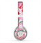 The Pink Bright Watercolor Floral Skin for the Beats by Dre Solo 2 Headphones