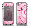 The Pink Chain Stitch Apple iPhone 5c LifeProof Nuud Case Skin Set