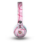 The Pink Chain Stitch Skin for the Beats by Dre Mixr Headphones