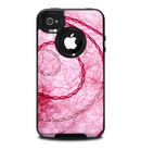 The Pink Chain Stitch Skin for the iPhone 4-4s OtterBox Commuter Case