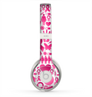 The Pink Collage Breast Cancer Awareness Skin for the Beats by Dre Solo 2 Headphones