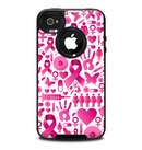 The Pink Collage Breast Cancer Awareness Skin for the iPhone 4-4s OtterBox Commuter Case