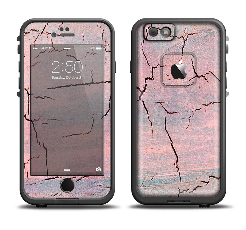 the pink cracked surface texture Apple iPhone 6/6s Plus LifeProof