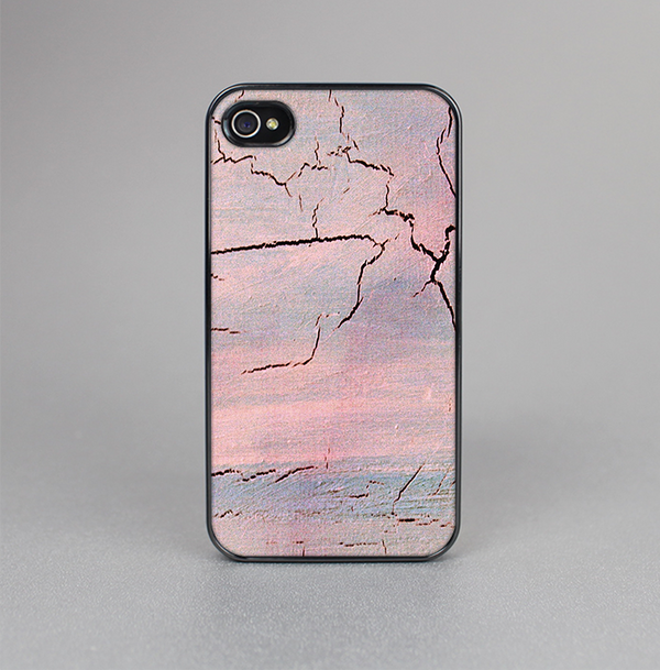 The Pink Cracked Surface Texture Skin-Sert for the Apple iPhone 4-4s Skin-Sert Case