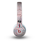 The Pink Cracked Surface Texture Skin for the Beats by Dre Mixr Headphones