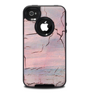 The Pink Cracked Surface Texture Skin for the iPhone 4-4s OtterBox Commuter Case