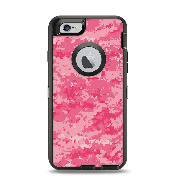 The Pink Digital Camouflage Apple iPhone 6 Otterbox Defender Case Skin Set
