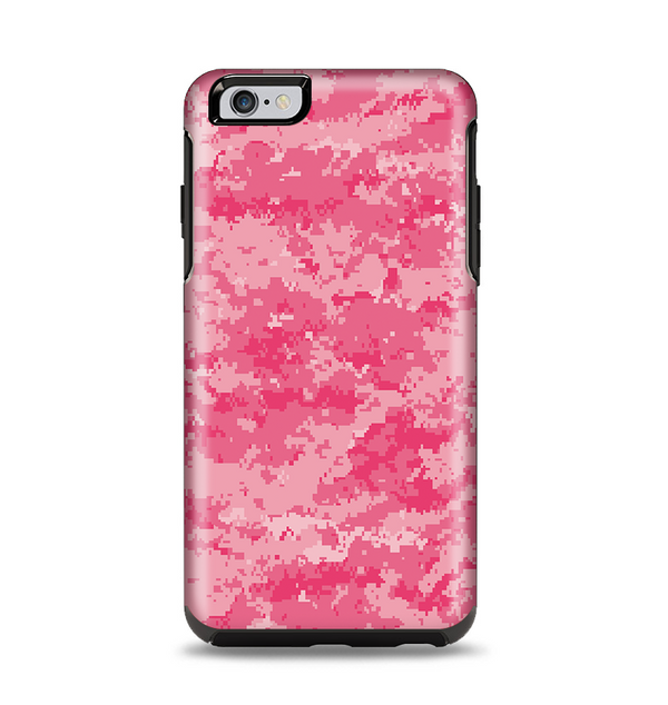 The Pink Digital Camouflage Apple iPhone 6 Plus Otterbox Symmetry Case Skin Set
