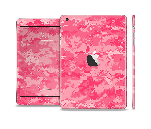 The Pink Digital Camouflage Skin Set for the Apple iPad Mini 4