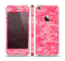 The Pink Digital Camouflage Skin Set for the Apple iPhone 5