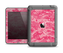 The Pink Digital Camouflage Apple iPad Air LifeProof Fre Case Skin Set