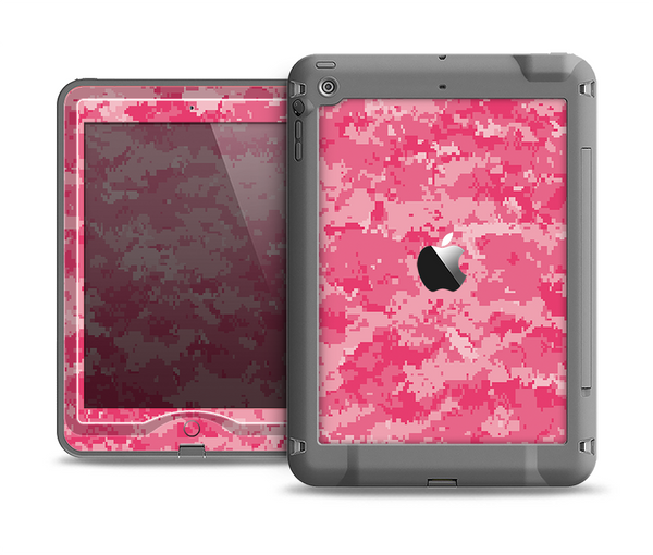 The Pink Digital Camouflage Apple iPad Air LifeProof Nuud Case Skin Set
