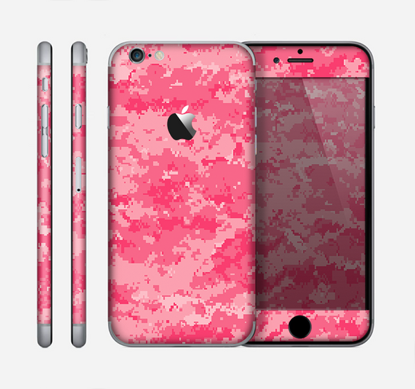 The Pink Digital Camouflage Skin for the Apple iPhone 6