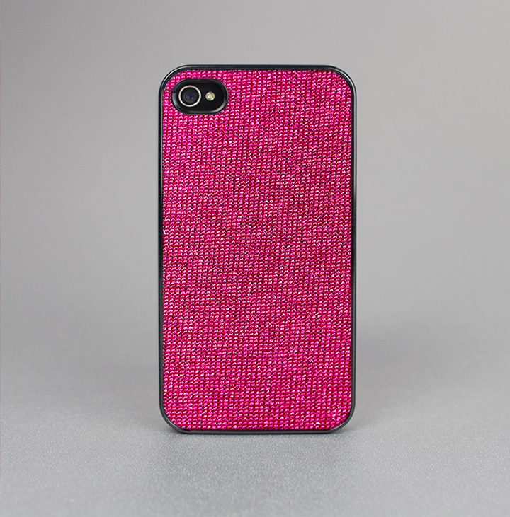 The Pink Fabric Skin-Sert for the Apple iPhone 4-4s Skin-Sert Case