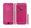 The Pink Fabric Sectioned Skin Series for the Apple iPhone 6s Plus