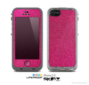 The Pink Fabric Skin for the Apple iPhone 5c LifeProof Case