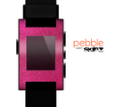 The Pink Fabric Skin for the Pebble SmartWatch