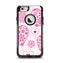 The Pink Floral Designed Hearts Apple iPhone 6 Otterbox Commuter Case Skin Set