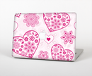 The Pink Floral Designed Hearts Skin for the Apple MacBook Pro Retina 15"