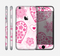 The Pink Floral Designed Hearts Skin for the Apple iPhone 6