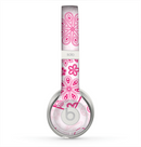 The Pink Floral Designed Hearts Skin for the Beats by Dre Solo 2 Headphones