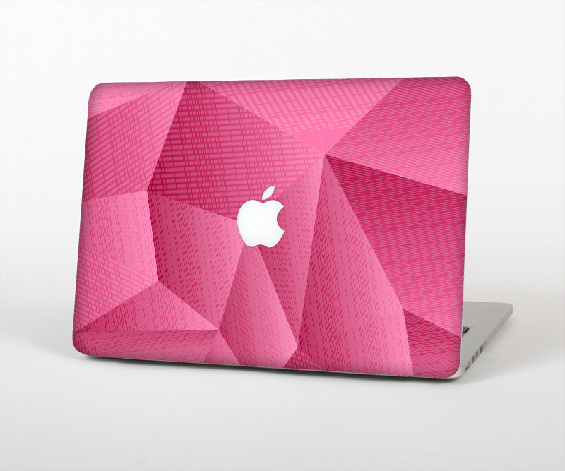 The Pink Geometric Pattern Skin Set for the Apple MacBook Pro 15