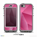 The Pink Geometric Pattern Skin for the iPhone 5c nüüd LifeProof Case