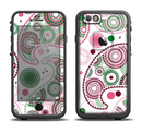 The Pink & Green Floral Paisley Apple iPhone 6/6s LifeProof Fre Case Skin Set